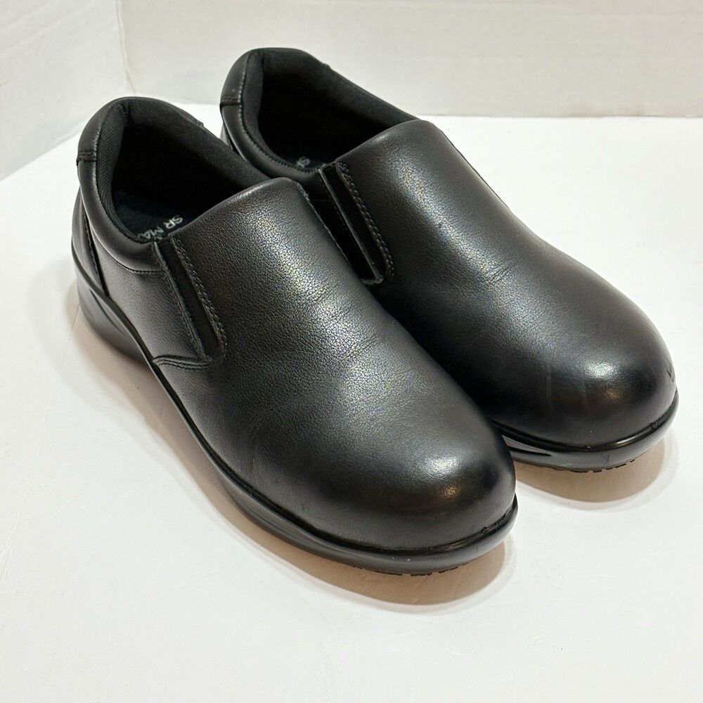 SR Max Women's Size 9.5 Black Alloy Toe Slip Resistant Albany Oxford Work Shoes